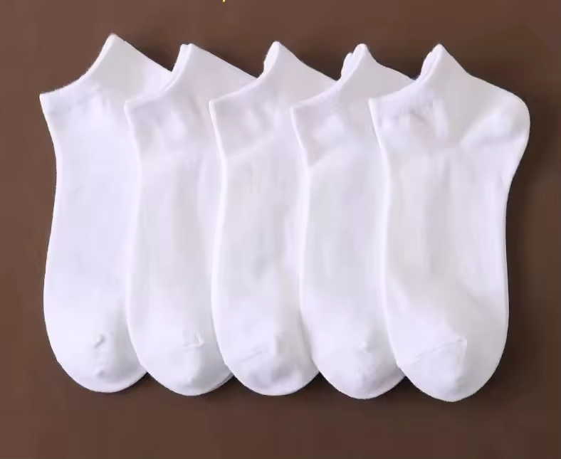 White Women's Socks, Easy to Clean, Odor-proof and Non-slip